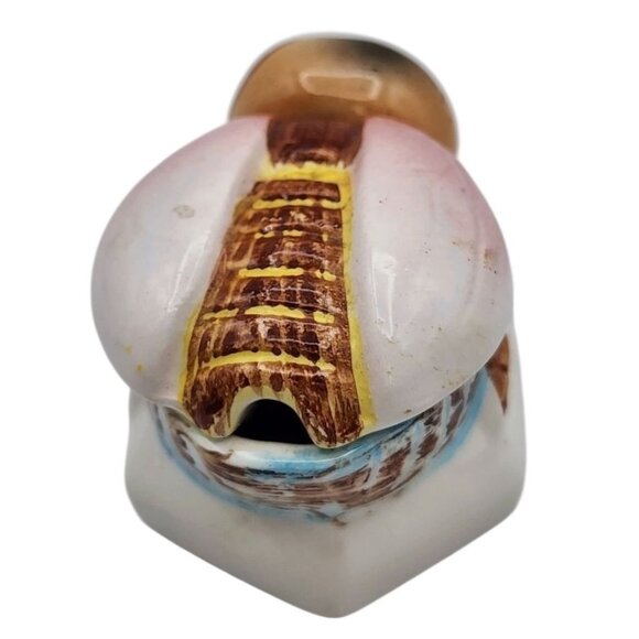 Vintage Ceramic Bee Condiment Honey Pot With Lid - Picture 5 of 14